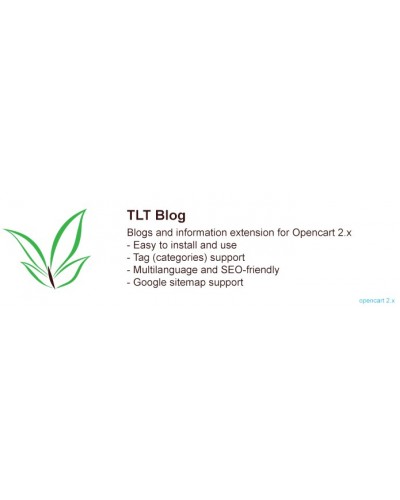 TLT Blog: Blogs and Information Extension for Opencart 2.x